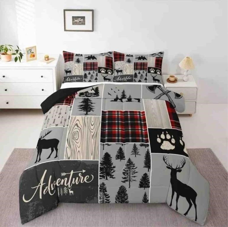 Rustic Patchwork Comforter Set Twin