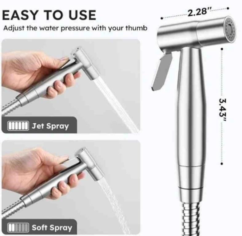 Arofa Handheld Bidet Sprayer for Toilet-Adjustable Water Pressure
