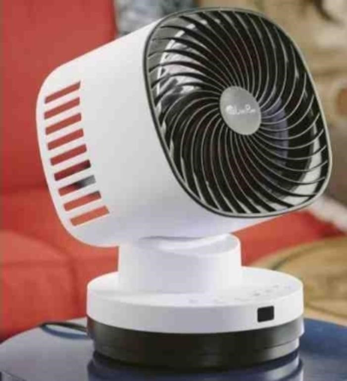 Live Pure Orbital 4 Speed Oscillating Fan, White, LP1200FAN