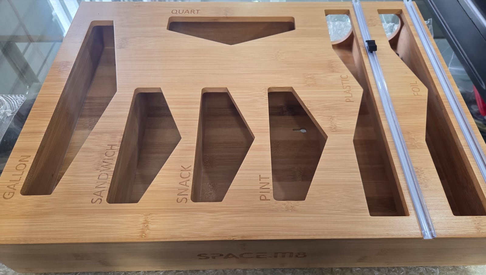 Bamboo Ziplock Bag Organizer 7 in 1