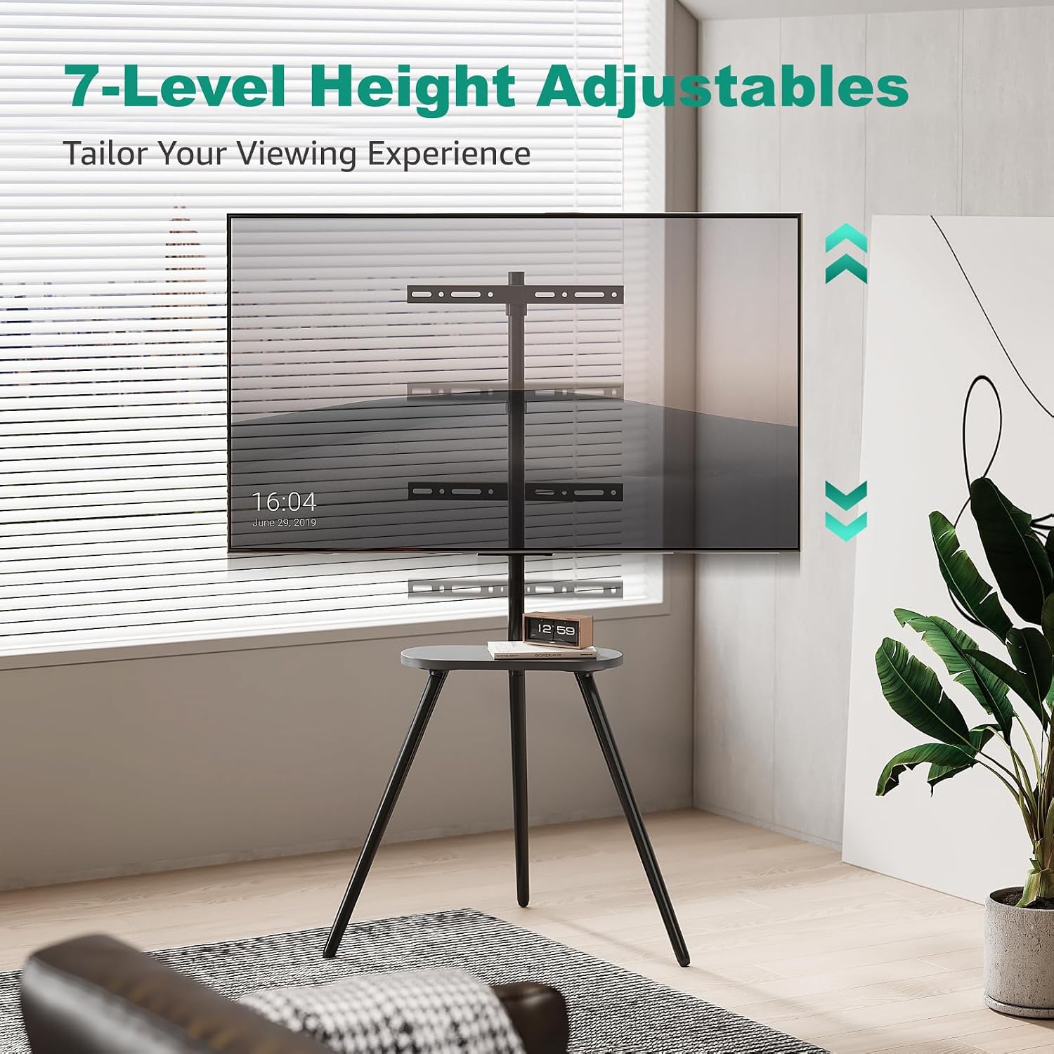 Metal Tripod TV Stand for 43-65" TVs,
