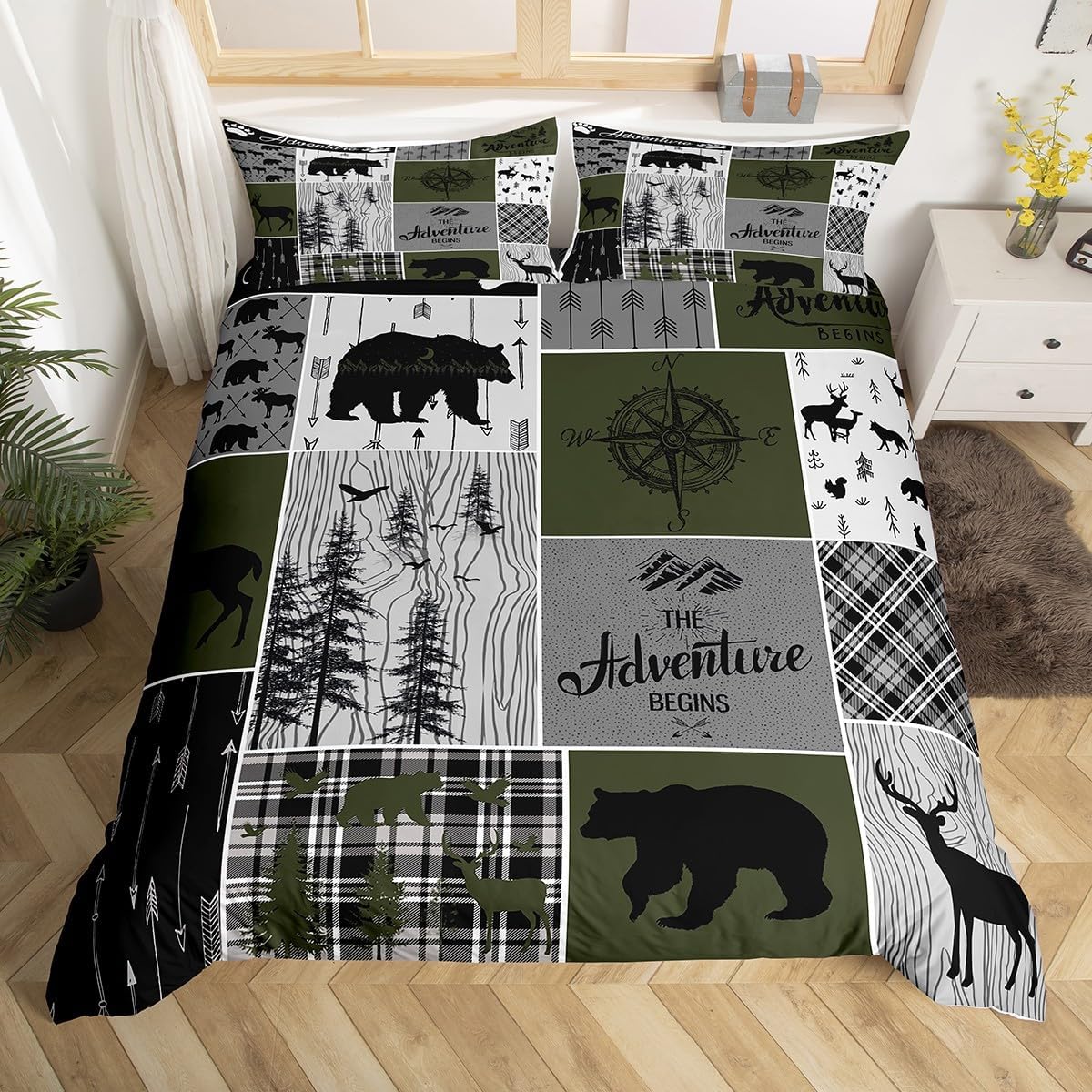 Rustic Farmhouse Bedding Set Queen,