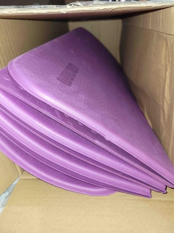 Wuwan Yoga Mat Thick 10mm, Foldable Yoga Mat 75 x 26 x 0.4 Inches, Purple
