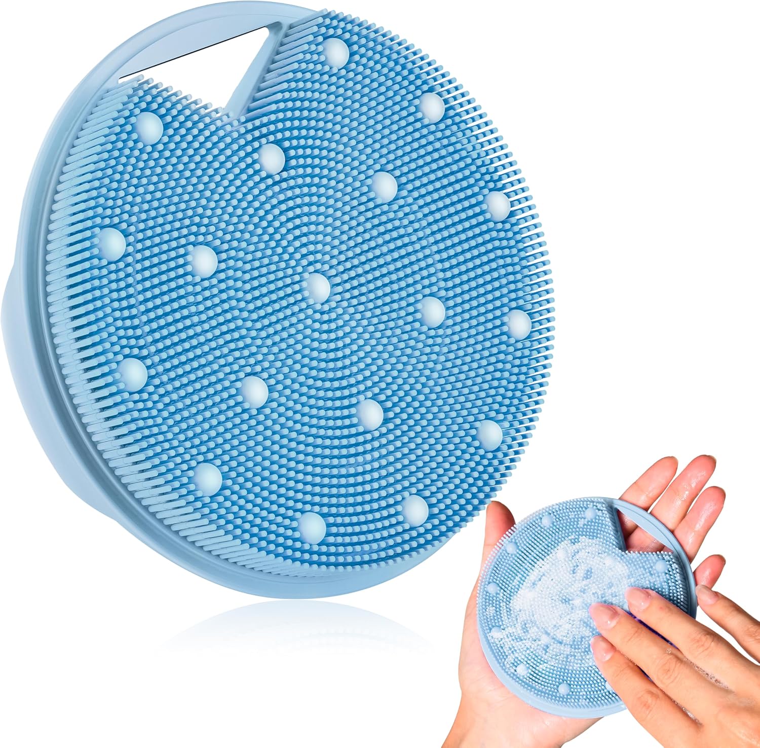 XCRUCC silicone body scrubber Light Blue