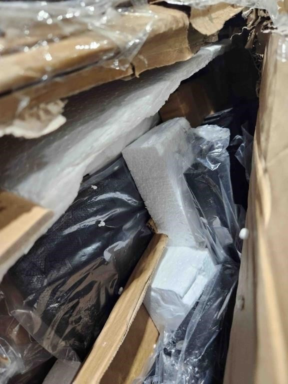 ChicZhiNest Bed Frame with 2 Tier Upholst