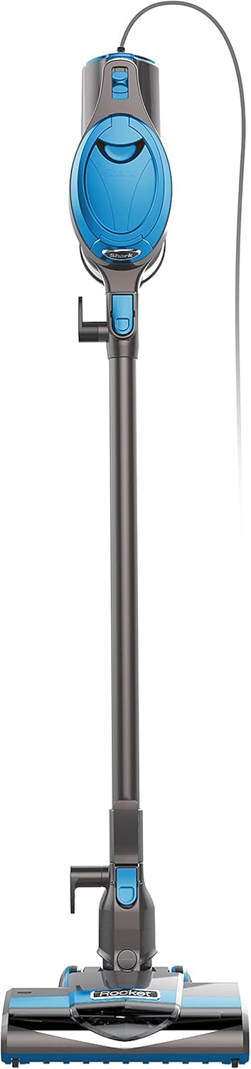 Shark Rocket Ultra-Lightweight Corded Stick Vacuum, Converts to Handheld, 9 Lbs Blue (HV300C)