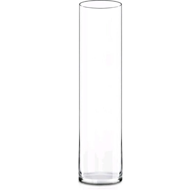 CYS Excel Clear Glass Cylinder Vase (H:20