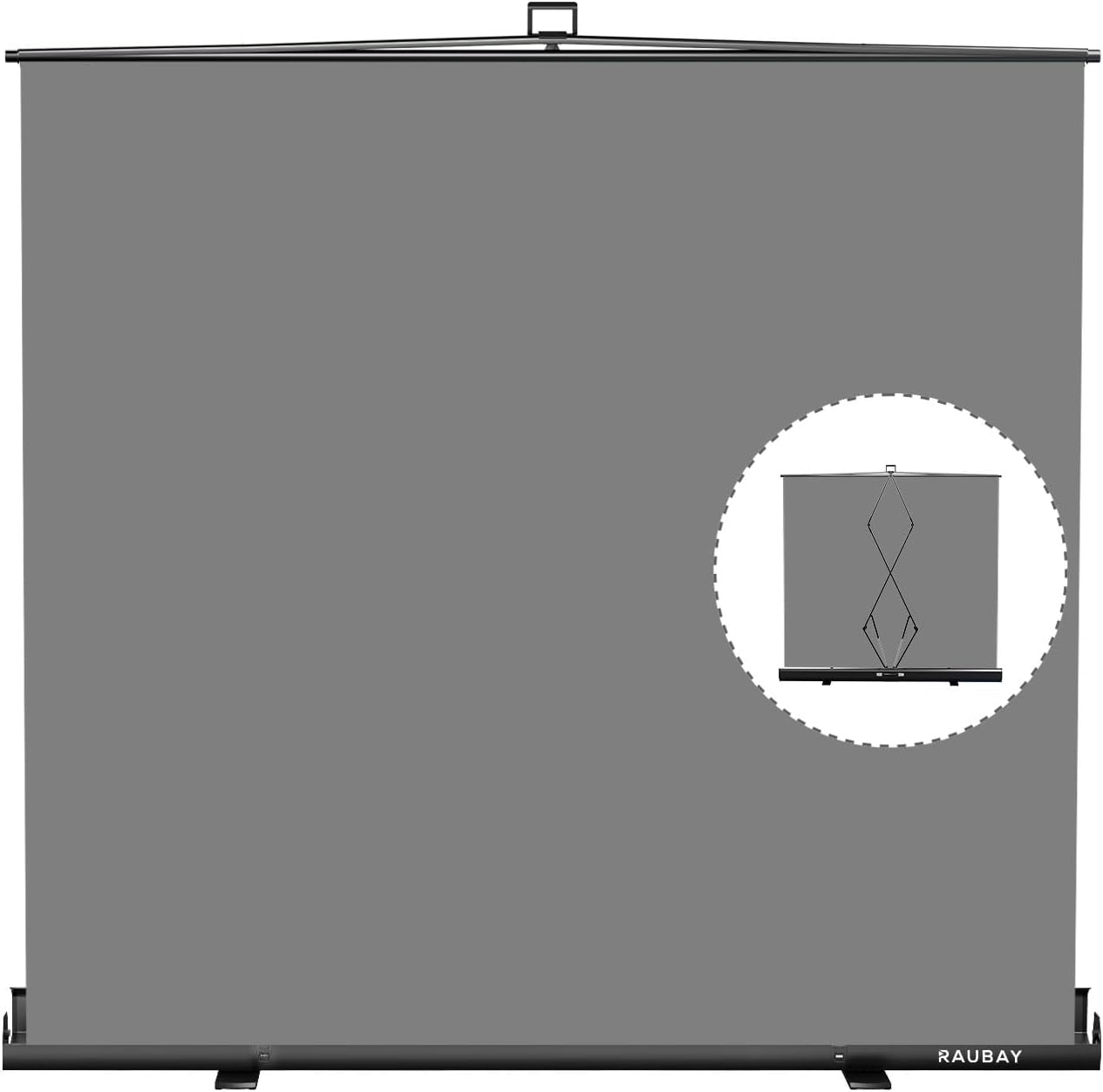 RAUBAY Collapsible Backdrop Screen Portable Retractable Panel Photo Background