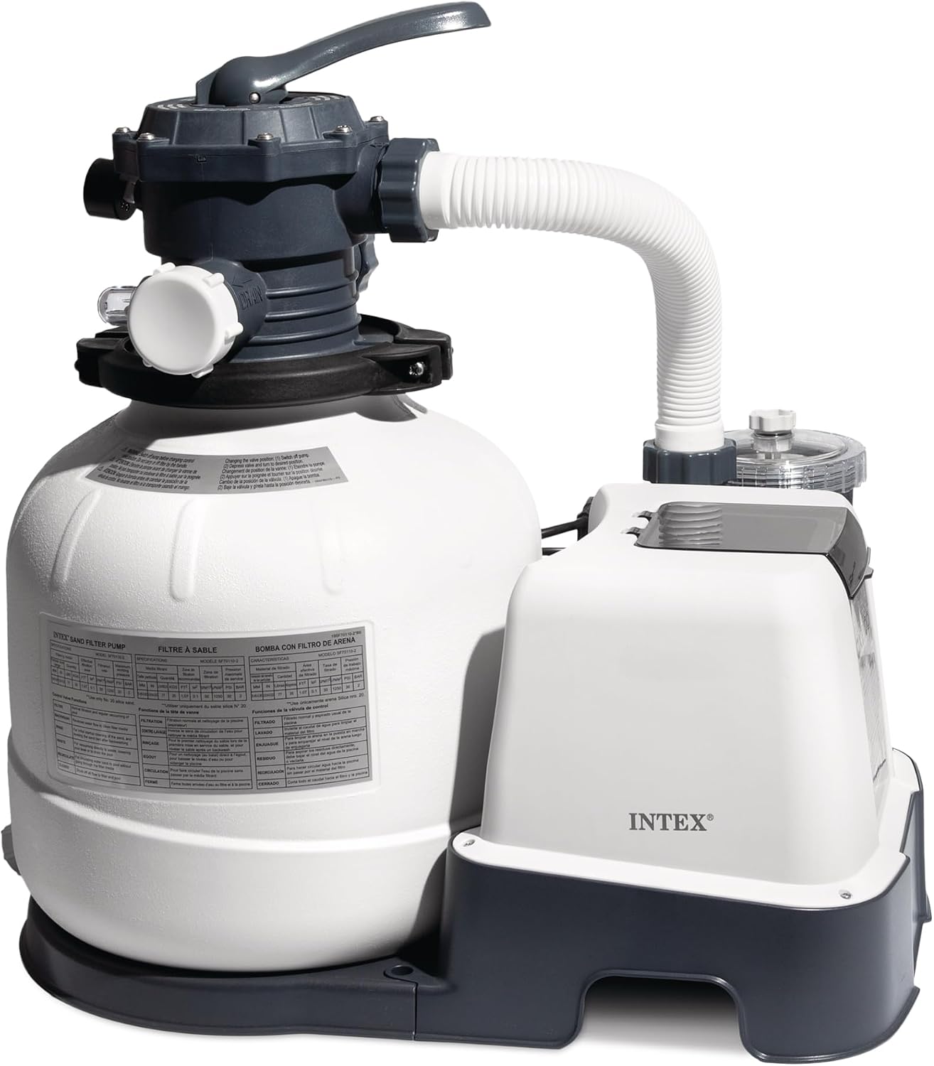 INTEX Krystal Clear 2,100 GPH Sand Filter Pump and Pool Saltwater System