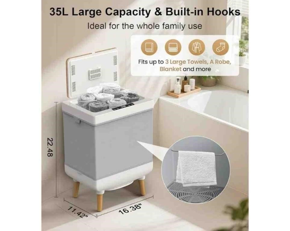 Evenchic 35L Towel Warmer, Grey. |
