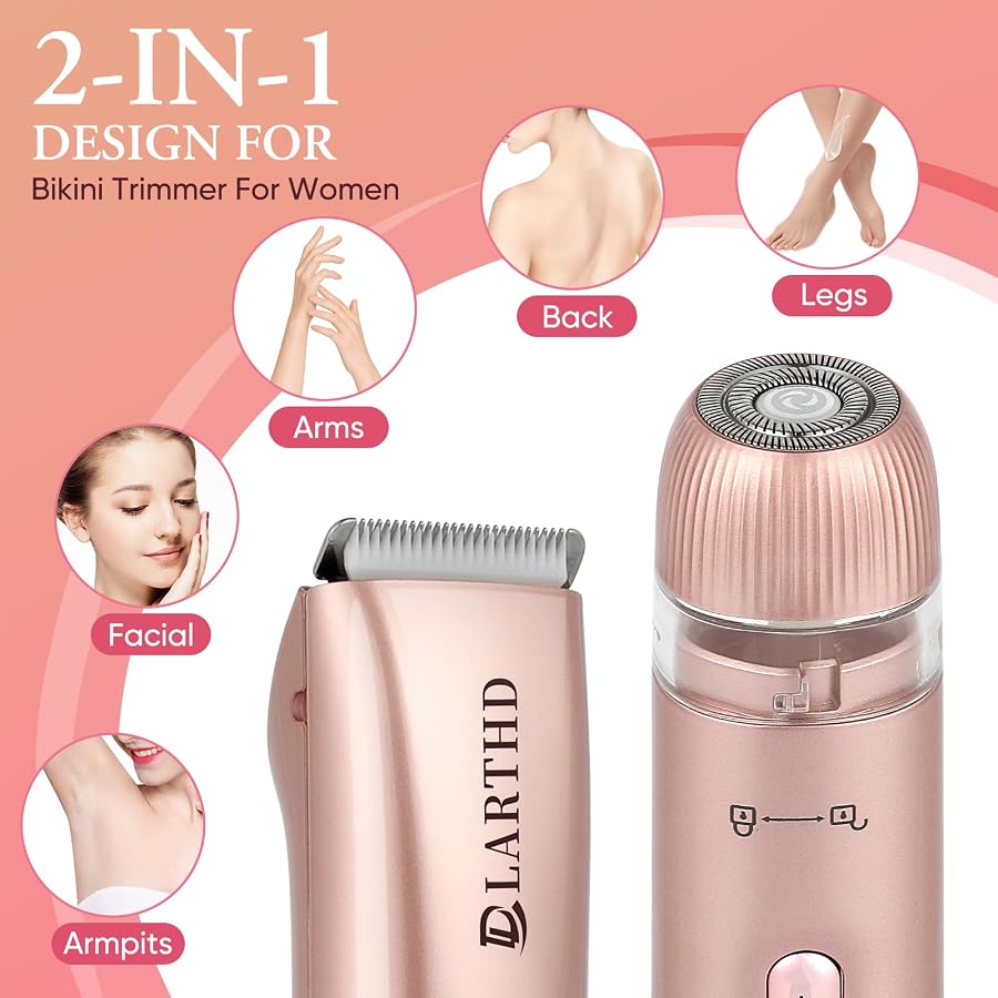 LARTHD Flawless 2 in 1 Women Electric Shaver