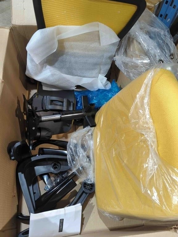 Mimoglad Office Chair, Comfy High Back Ergonomic, Yellow(black Frame