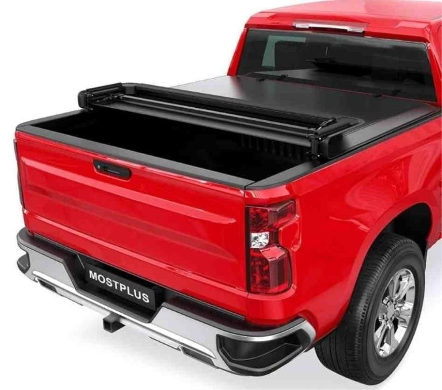 MOSTPLUS 5.8 FT Tri-Fold Tonneau Cover Soft Truck Bed