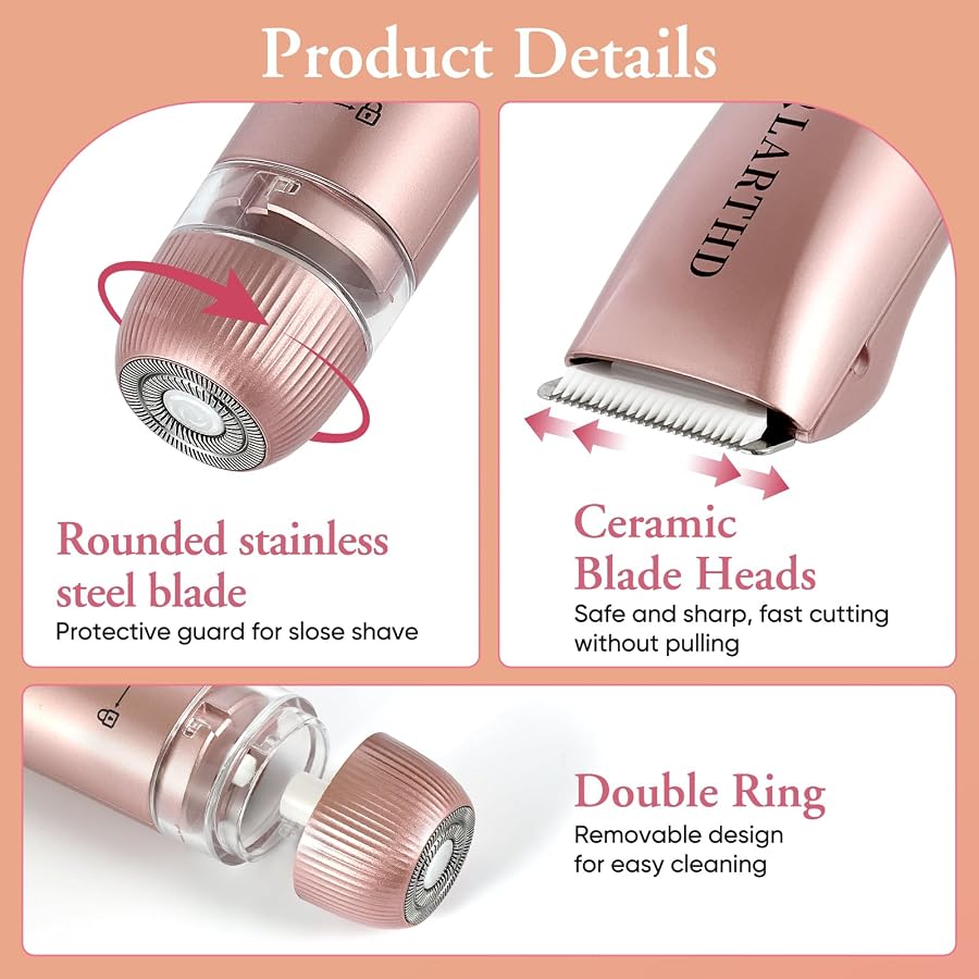 LARTHD Flawless 2 in 1 Women Electric Shaver