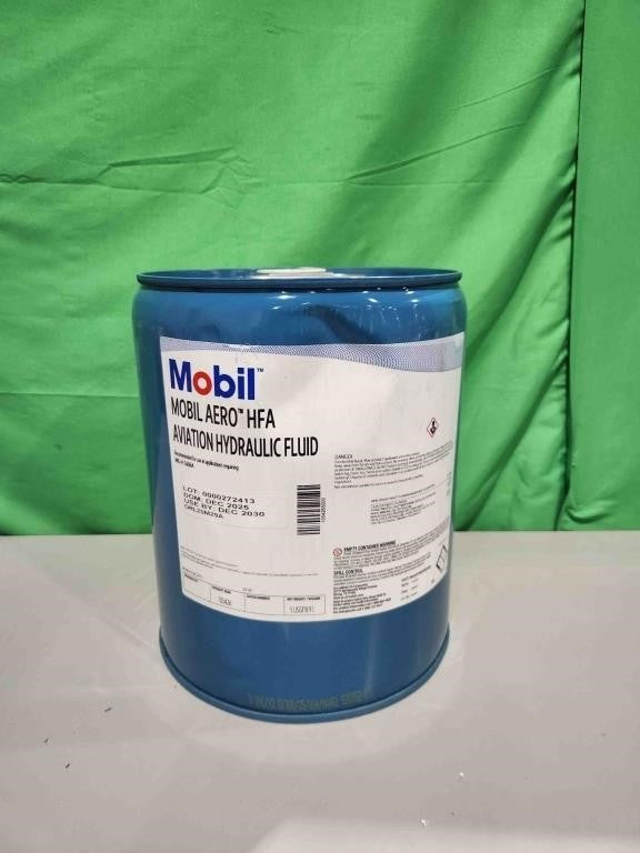 MOBIL AERO HFA Aviation Hydraulic Fluid, MIL-H-5606A, 5USG/18.9L
