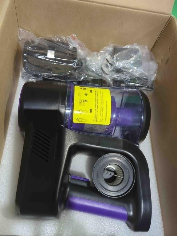 YKYI Cordless Vacuum Cleaner, 50-Min Runtime, (Purple Gray)