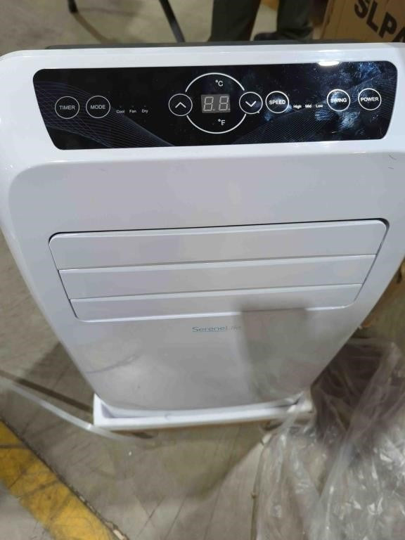 SereneLife SLPAC12.5 Portable Air Conditioner, 12000BTU, White