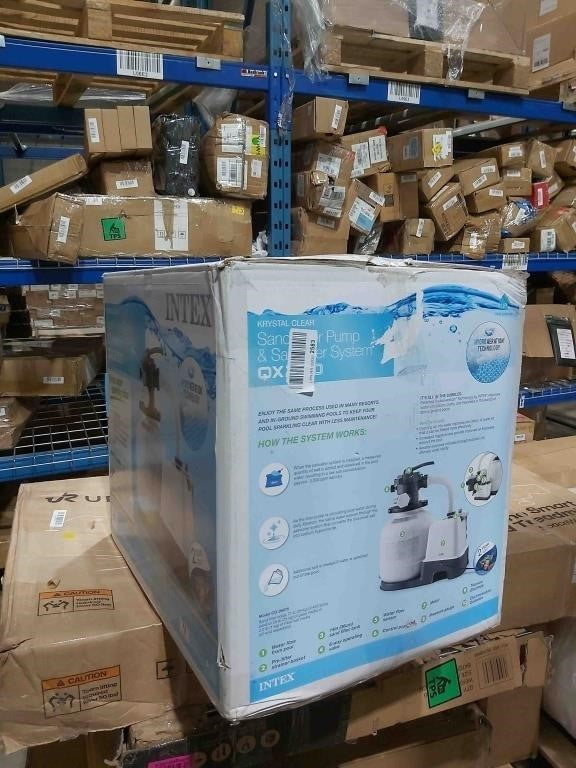 INTEX Krystal Clear 2,100 GPH Sand Filter Pump and Pool Saltwater System