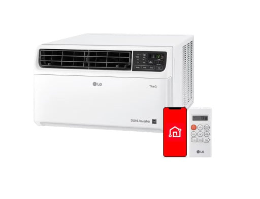 Dual Inverter Smart Window, 230V, Air Conditioner, LG LW2422IVSM 23,500 WHITE