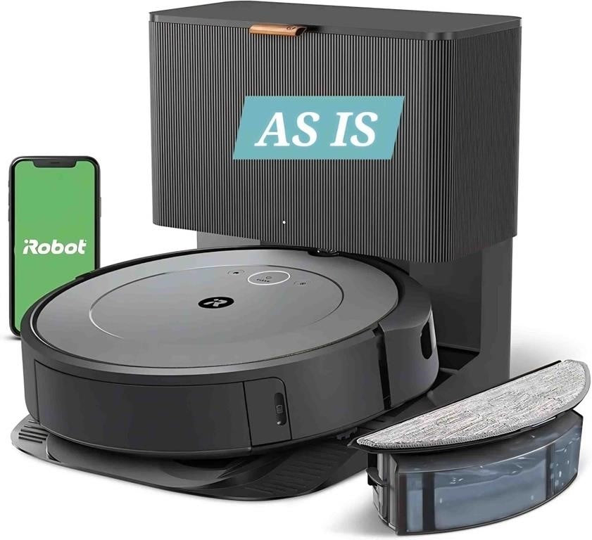 As-Is iRobot Roomba Combo i3+ (3574) Robot Vacuum