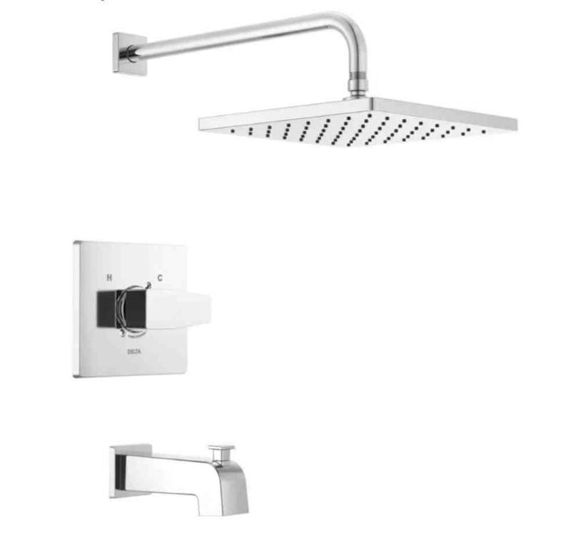 KENES Polished Chrome Tub and Shower Trim Kit,