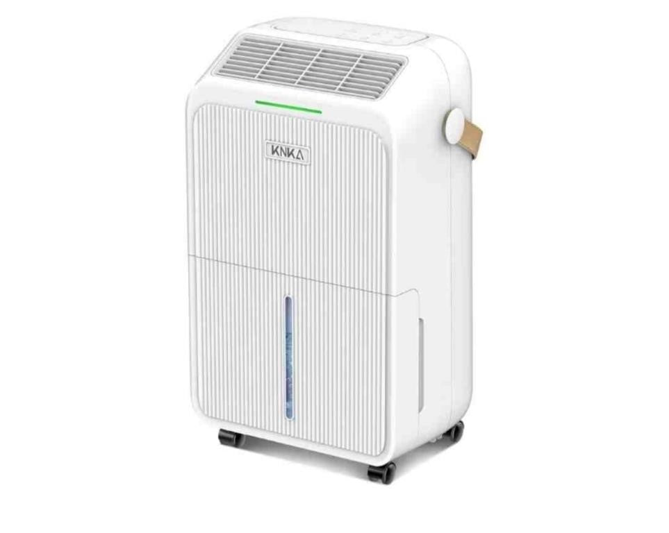KNKA Dehumidifier for Basement with Drain Hose Max 34 Pints, KNKA 2000 Sq.Ft