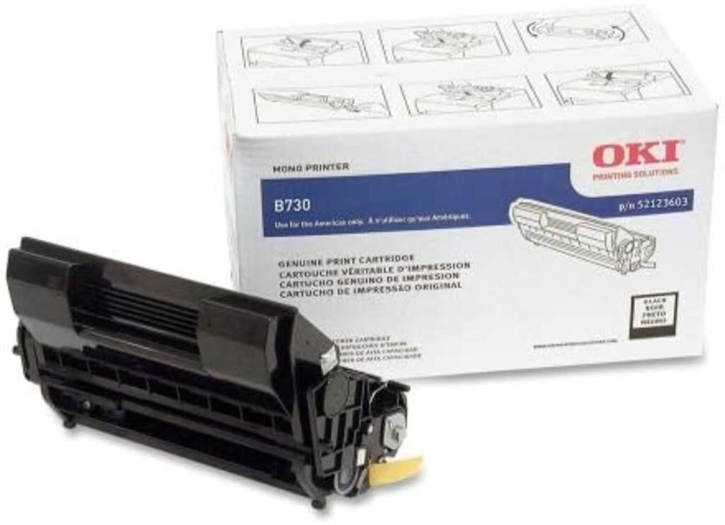 OKI Data Black Print Cartridge for B730 Series Printer, Yields Approx.