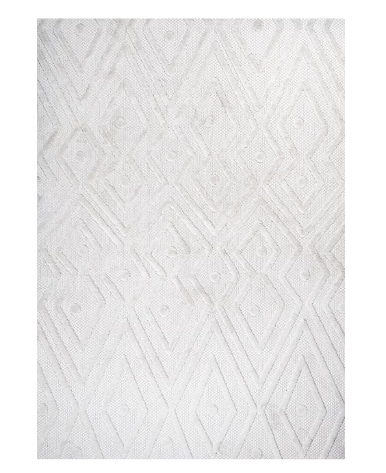 JONATHAN Y Balansat Moroccan Diamond Ivory 5 ft. x 8 ft. Indoor/Outdoor Area Rug