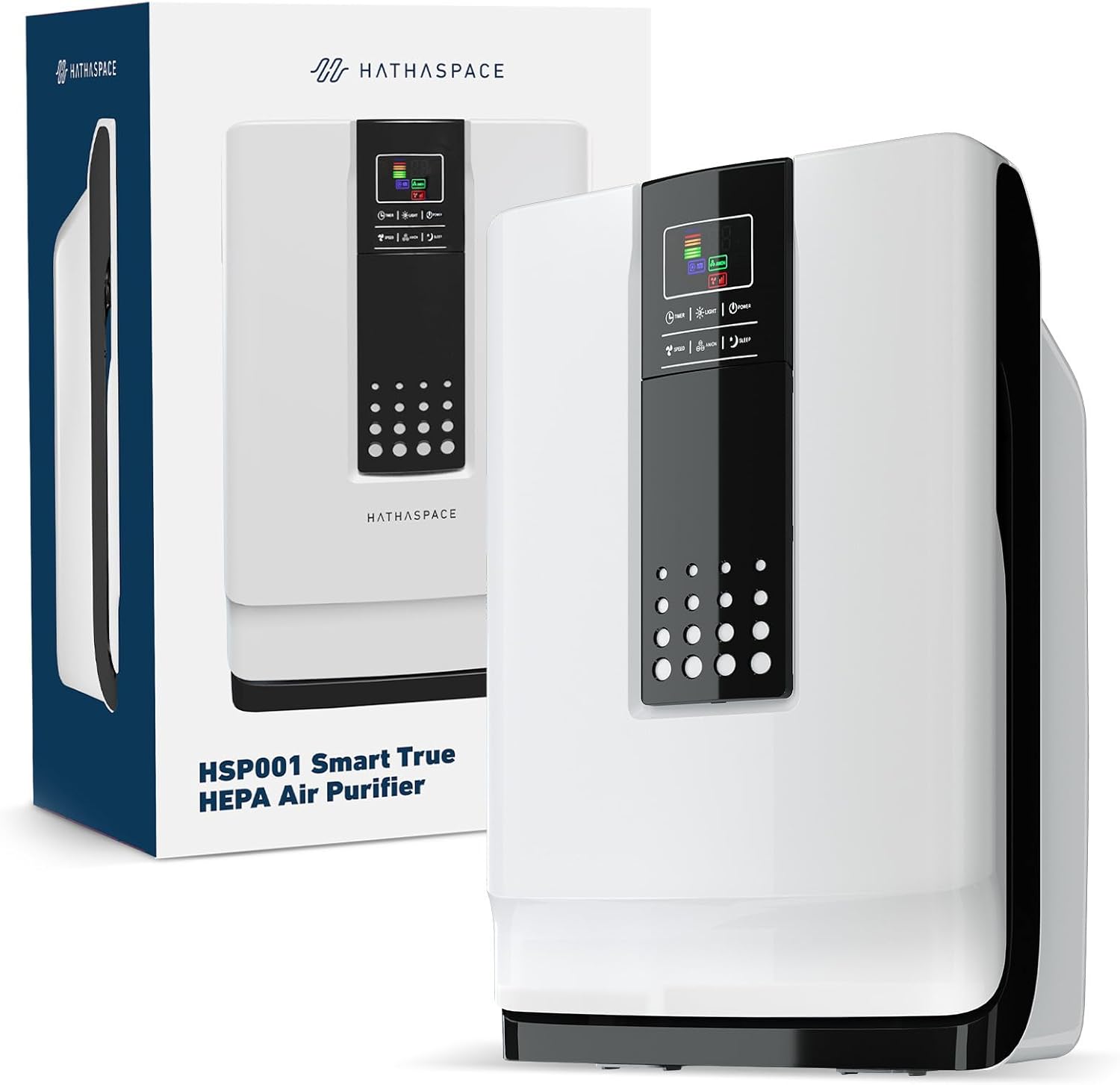 HATHASPACE Smart Air Purifiers, Model #HSP001, Style #HTS100, White |