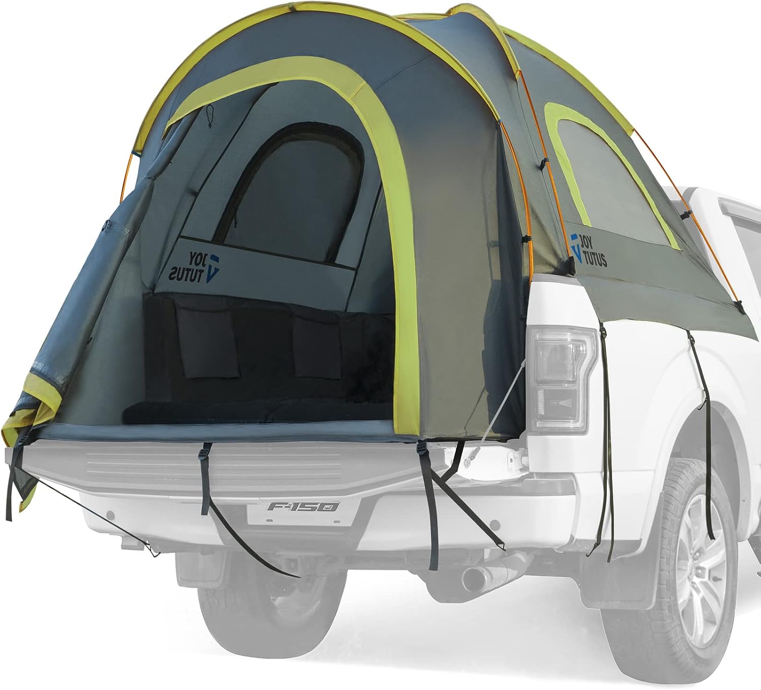 JoyTutus Pickup Truck Tent Waterproof PU2000mm Double Layer, Tent 5.5'-6' Camping