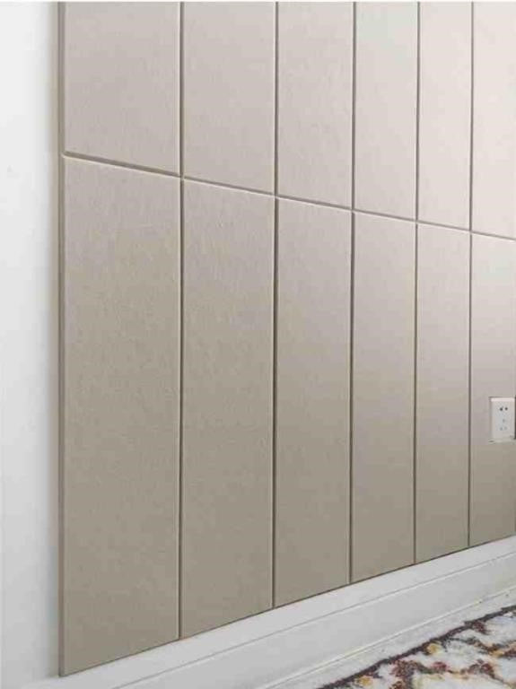 Shiplap Felt Wall Panels for Interior Wall/Light Camel