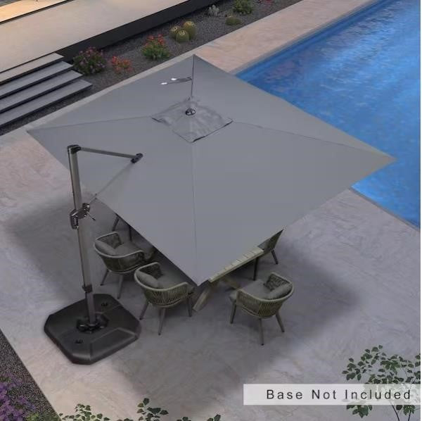 Cantilever Umbrella Gray 9x11.5' EN44589
