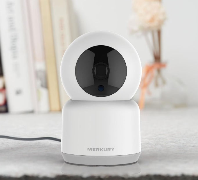 Smart Wi-Fi Auto-Follow Camera. White, Model: MIC-CW035-199W