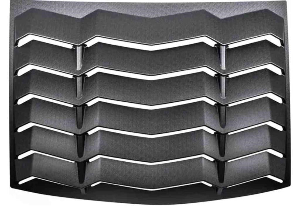 Rear+Side Window Louvers Windshield Sun Shade Cover GT Lambo Style ABS Fits for Ford Mustang