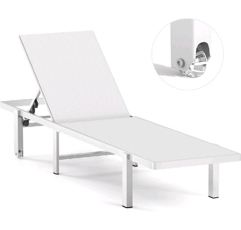Ciokea Aluminum Chaise Lounge Chair Outdoor
