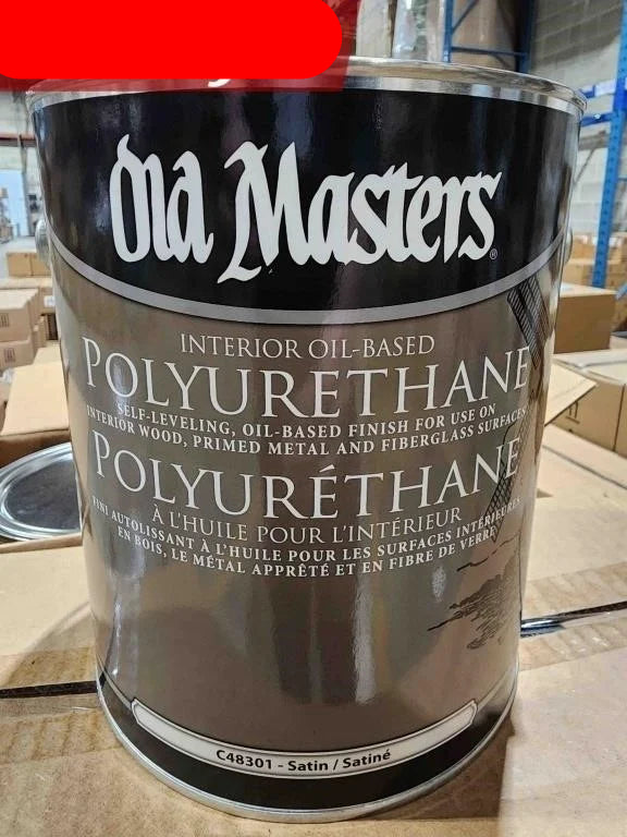 Old Masters Interior Oil Based Polyurethane, C48301 SATIN