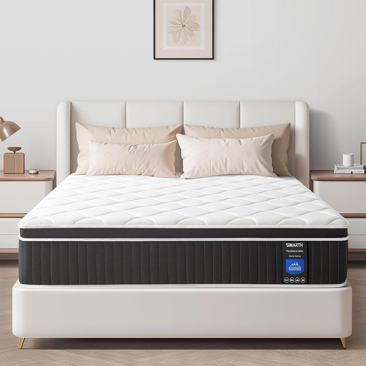 SIMARTH Queen Mattress 10 Inch, Medium Firm.