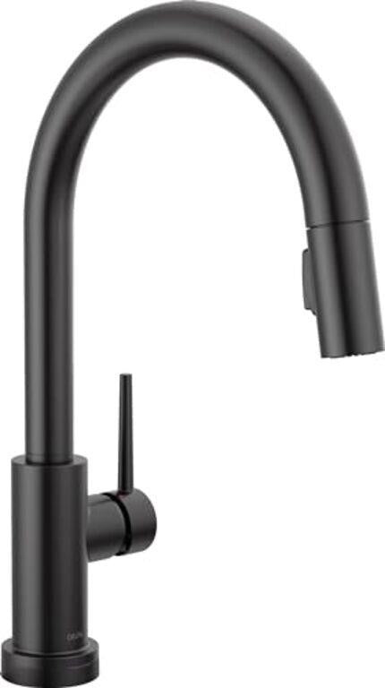 Delta Faucet Trinsic Matte Black Kitchen