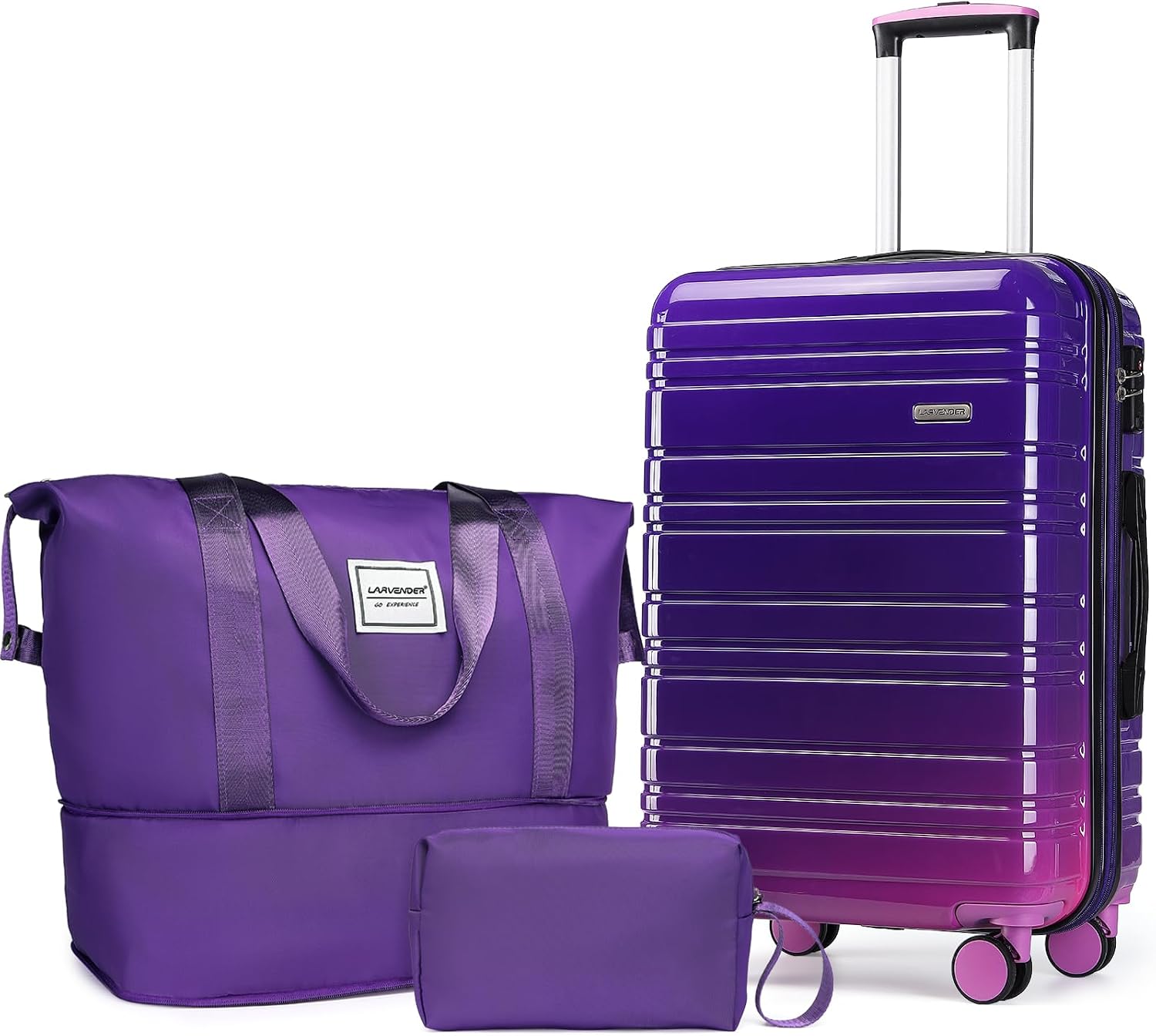 LARVENDER Carry on Luggage Sets 3 Piece,