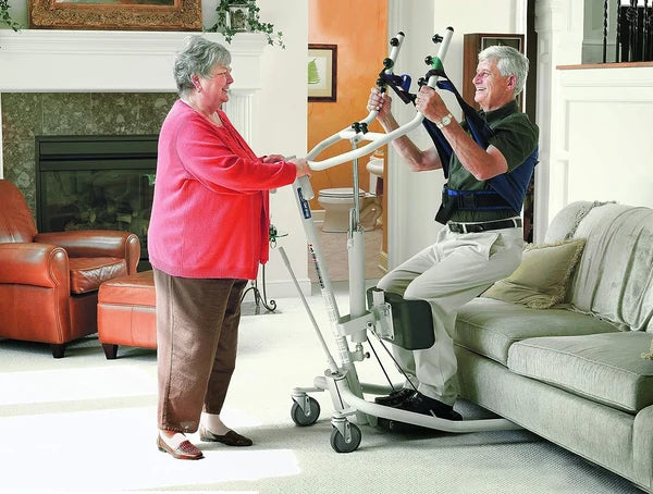 Invacare Sit to Stand Lift for elderly, Hydraulic Stand Assist Lift Aid for Patient, GHS350