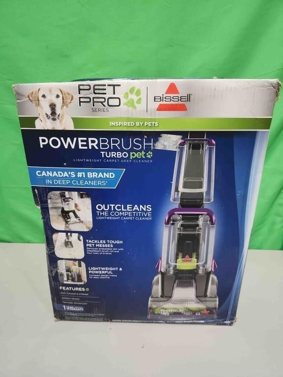 BISSELL Pet Pro PowerBrush Turbo, Purple/Green/Clear, 043-8228-0, 2806N