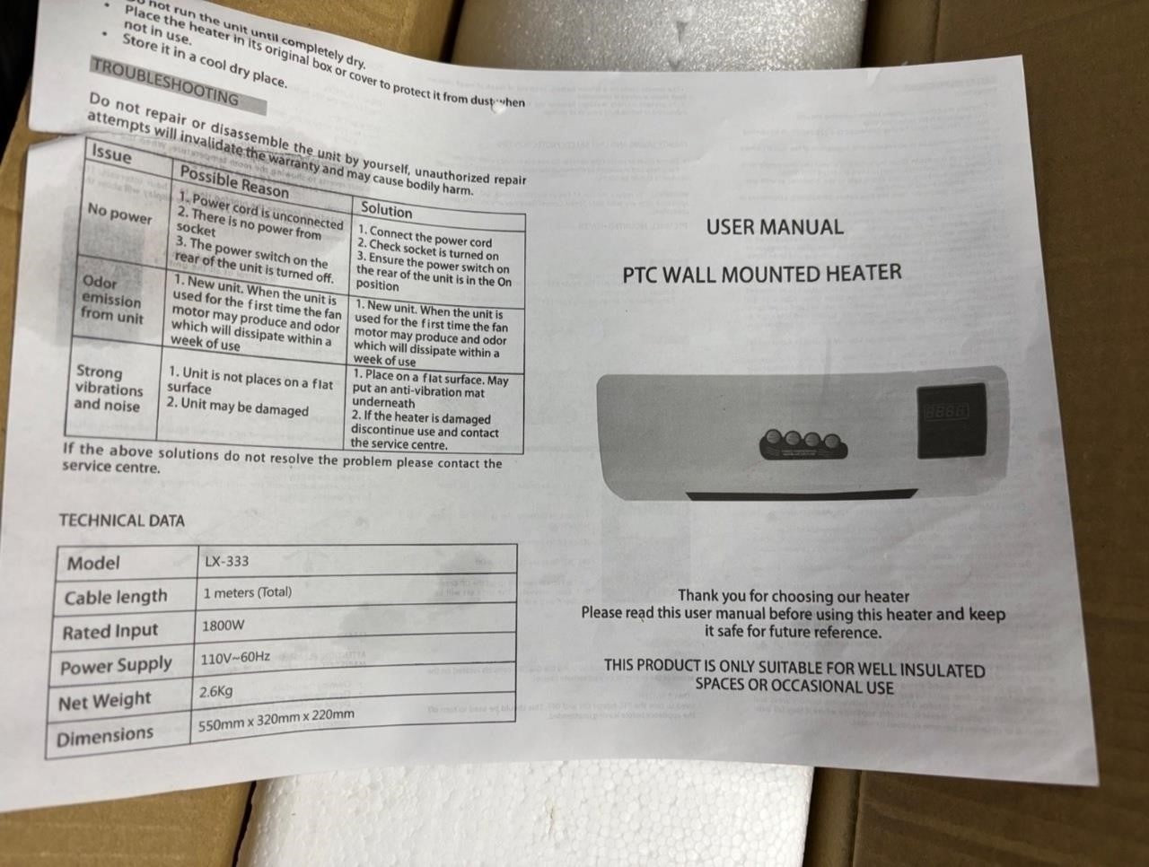 Wall Mounted Air Conditioner EK39773