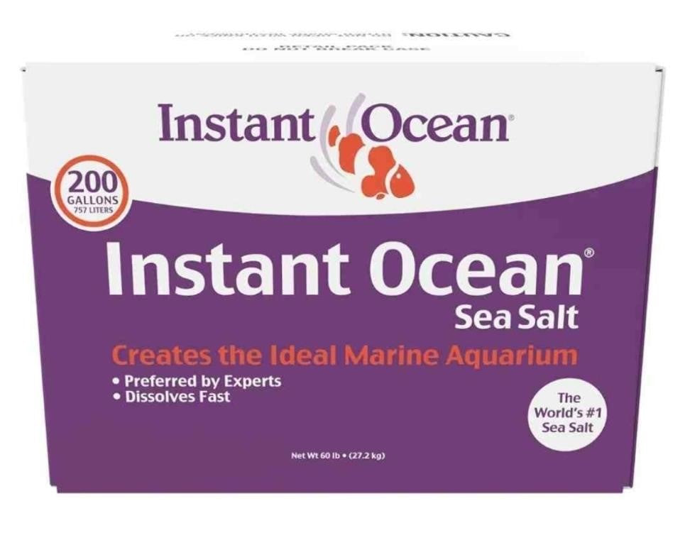 Instant Ocean Sea Salt for Marine Fish Tank Aquariums, 15kg