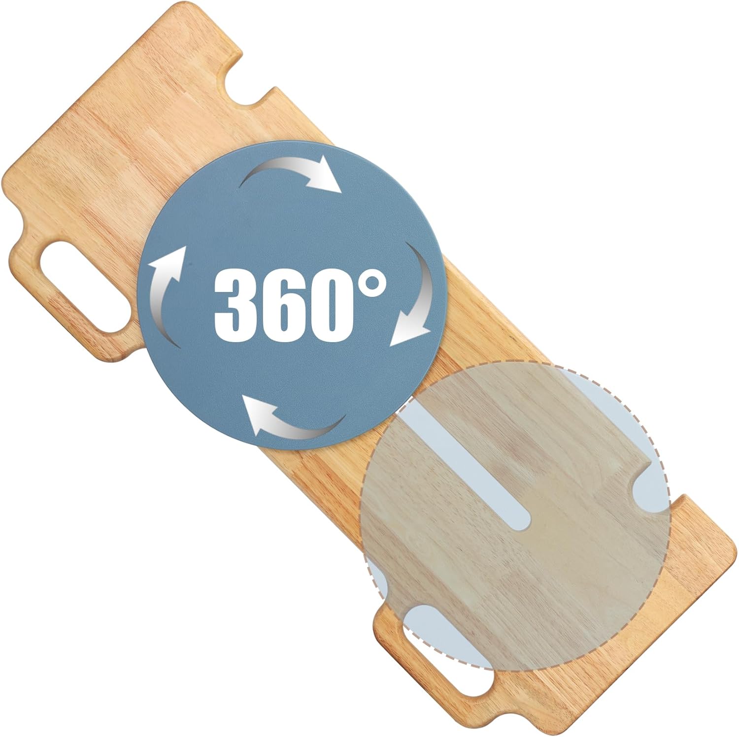 Sienson Slide Transfer Board with 360° Turntable