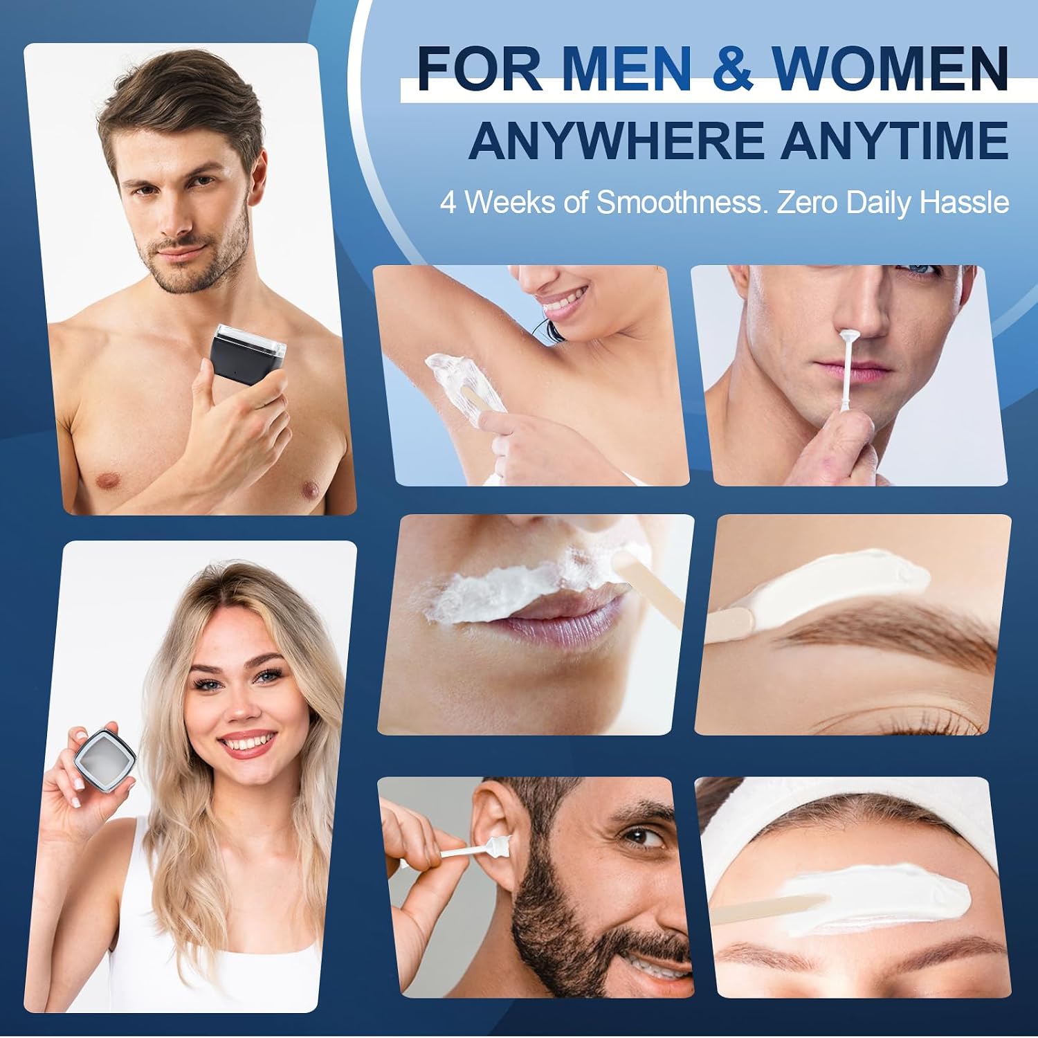 LIONVISON Men's Nose Wax Removal: 10 Minute Fast Heating