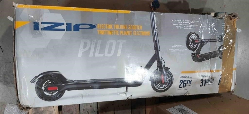 iZip Pilot Folding Electric Scooter, 36V 7.5A