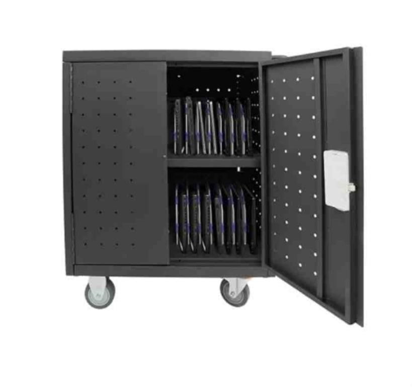 Pearington Assembled 30 Device Mobile Charging/Storage Cart For IPads, 13-inch Screen Size