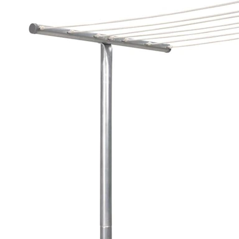 Household Essentials T2075-1 Galvanized Steel One-Piece Pole Clothesline T-Post