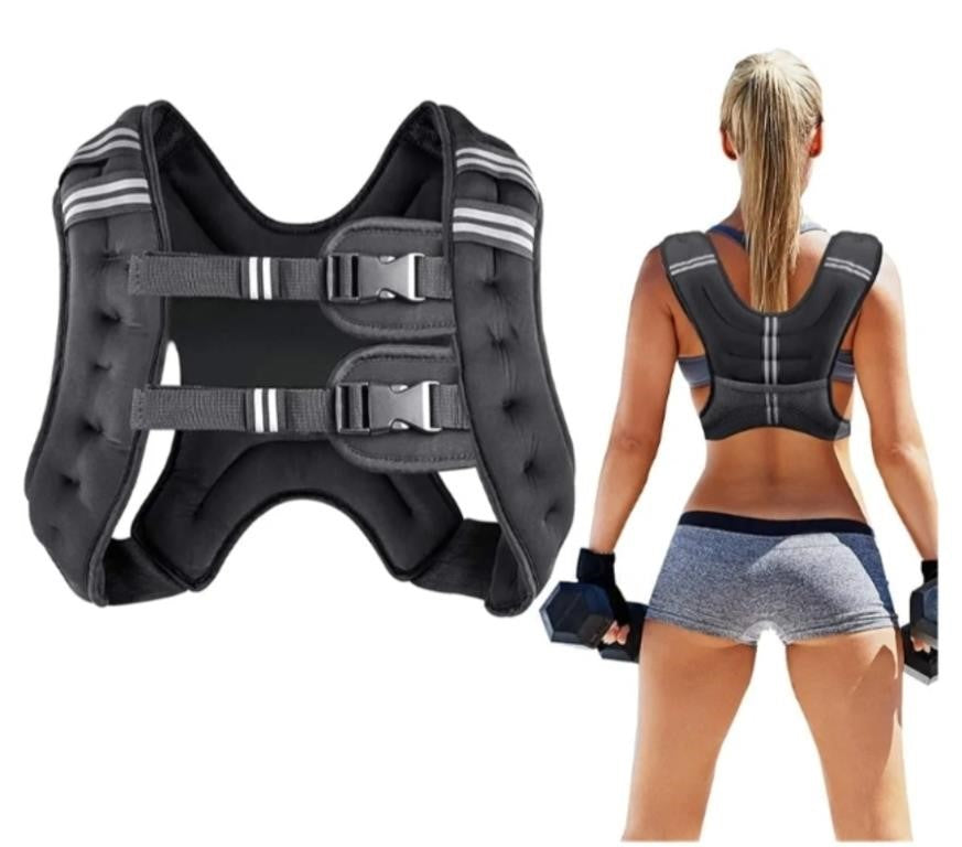 Prodigen Weighted Vest for Women and Men 8 Lbs, BLACK