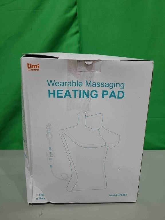 TiMiCalda Heating pad for Neck, 24"x35", 4 Motor Gray.